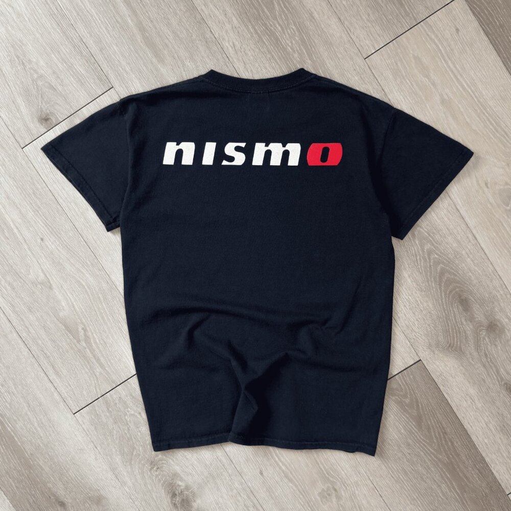 Vintage Nissan Motorsports Nismo Car Men's Black Gildan T-Shirt - Size Small